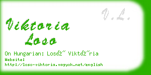 viktoria loso business card